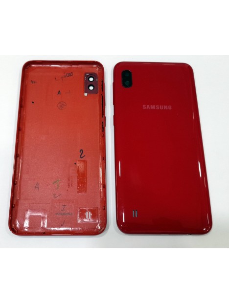 Tapa trasera o tapa bateria roja para Samsung Galaxy A10 A105 calidad premium