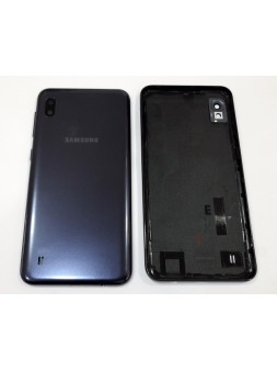 Tapa trasera o tapa bateria negra para Samsung Galaxy A10 A105 mas lente camara calidad premium