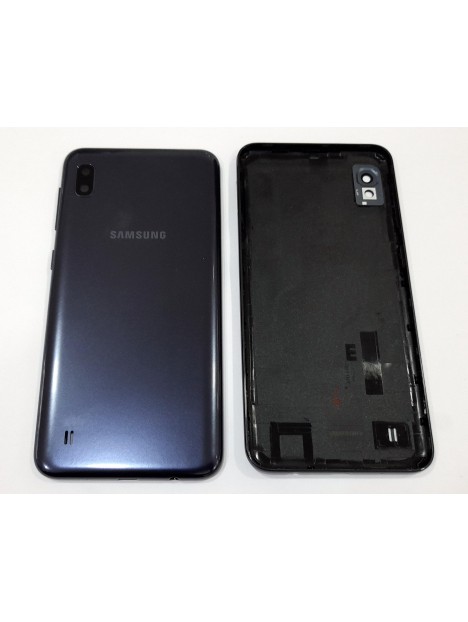 Tapa trasera o tapa bateria negra para Samsung Galaxy A10 A105 mas lente camara calidad premium