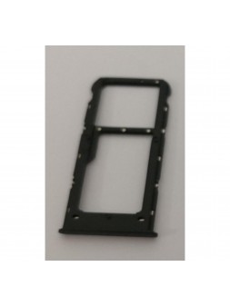 Huawei P Smart FIG-LX1 FIG-LA1 FIG-LX2 FIG-LX3 Enjoy 7s soporte sim negro premium