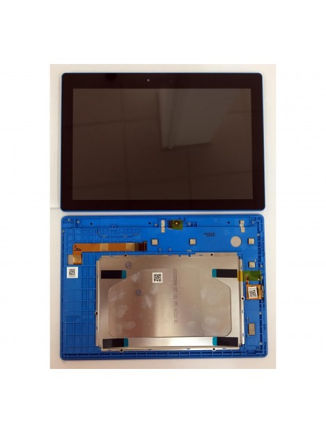 Lenovo TB-X103F pantalla lcd + tactil negro + marco azul premium