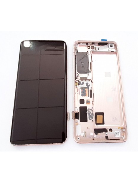 Pantalla lcd para Xiaomi Mi 10 5G / Xiaomi Mi 10 Pro 5G mas tactil negro mas marco dorado calidad premium