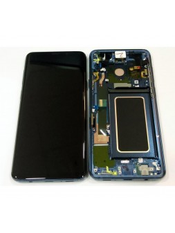 Samsung GH97-21691D Galaxy S9 PLUS SM-G965F pantalla lcd + táctil negro + marco azul premium Service Pack
