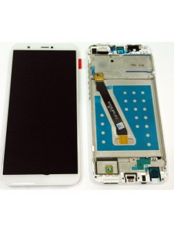Huawei P Smart FIG-LX1 FIG-LA1 FIG-LX2 FIG-LX3 Enjoy 7s pantalla lcd + tactil blanco + marco premium