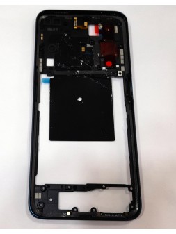Carcasa central o marco azul para Oppo Realme X50 calidad premium