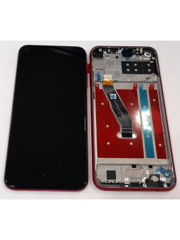Pantalla lcd para Huawei P40 Lite E Y7P 2020 Honor Play 3 Enjoy 10 mas tactil negro mas marco rojo calidad premium