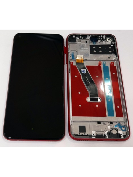 Pantalla lcd para Huawei P40 Lite E Y7P 2020 Honor Play 3 Enjoy 10 mas tactil negro mas marco rojo calidad premium