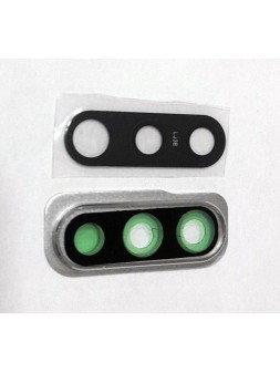 Cubierta camara plata para Samsung Galaxy A50S A507 calidad premium