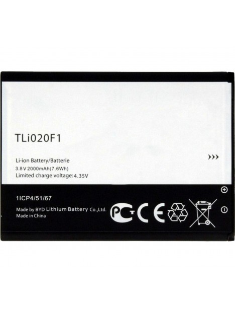 Batería premium TLi020F1 Alcatel One Touch Idol mini 2 6036Y 5042D Orange Roya Alcatel Pixi 4 5010D