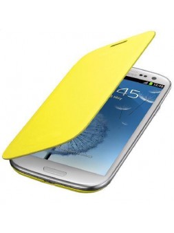 Samsung Galaxy S4 I9500 I9505 Flip cover Amarillo