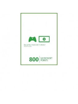Tarjeta 800 Microsoft Points