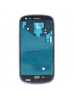 Samsung Galaxy S3 Mini I8190 azul parte central + marco premium