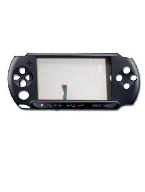 PSP Street E1004 Carcasa frontal negra con flex premium