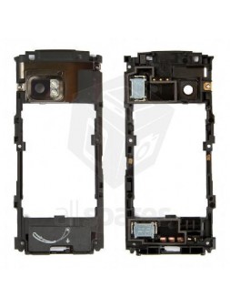 Nokia X6 Carcasa central Negra + Buzzer+ antena premium