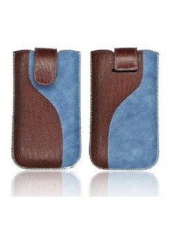 SAF006 Funda cuero Forcell  Slim Kora 2 S Samsung S8600 Wave