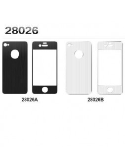 iPhone 4 4s protector metalico 2 partes color negro 28026A