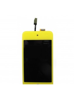 iPod Touch 4 pantalla lcd + táctil amarillo + botón home ama