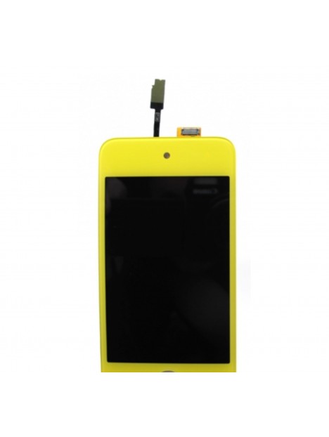 iPod Touch 4 pantalla lcd + táctil amarillo + botón home ama