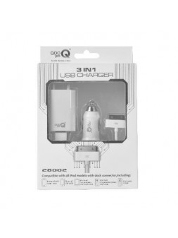Kit de carga 3 en 1 iPhone - iPod automóvil y hogar 6207