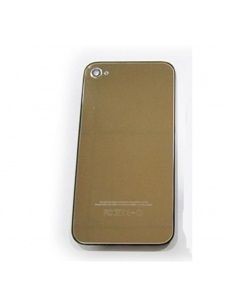iPhone 4 cristal trasero dorado