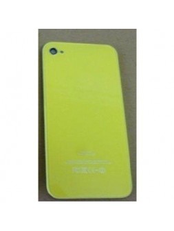 iPhone 4 cristal trasero amarillo