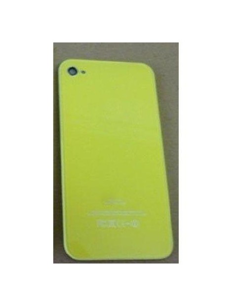 iPhone 4 cristal trasero amarillo