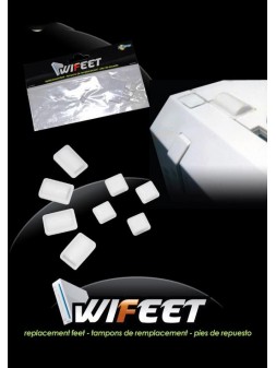 Pies de goma y adhesivos tornillos WII