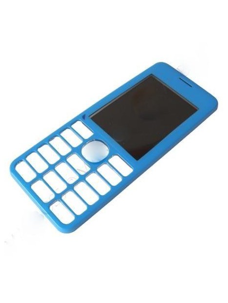 Nokia Asha 206 carcasa frontal azul