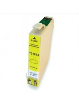 Cartucho reciclado Epson T01814 amarillo