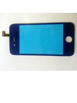 iPhone 4 4S Cristal + Digitalizador azul marino