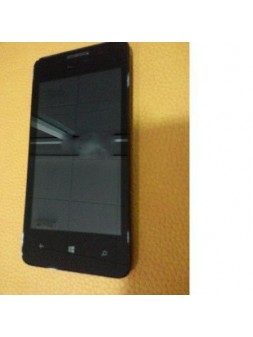 Huawei Ascend W2 Pantalla lcd + Táctil negro + Marco premium