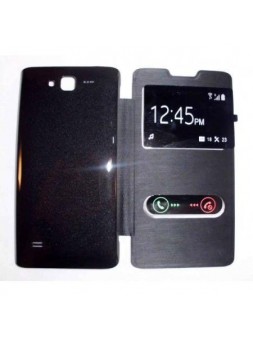 Funda Inteligente S-VIEW Cover negro Huawei Ascend c8816