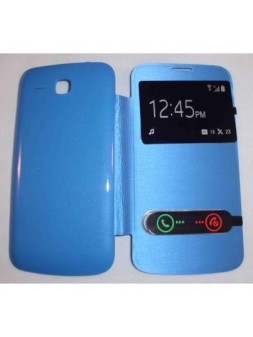 Funda Inteligente S-VIEW Cover azul celeste Huawei Ascend Y600