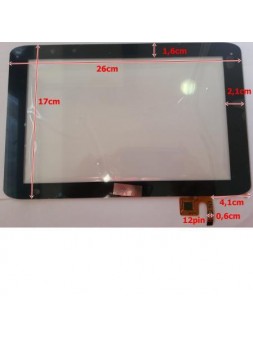 Pantalla táctil repuesto tablet china 10.1" modelo 7