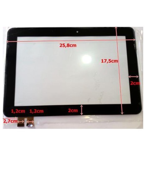 Pantalla táctil repuesto tablet china 10.1" modelo 2