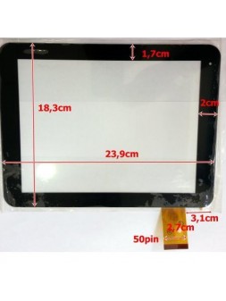 Pantalla táctil repuesto tablet china 10" modelo 4