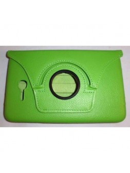 Samsung Galaxy Tab 3 Litte T110 Funda Cuero Giratoria 360º verde