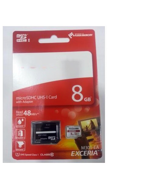 Toshiba Microsdhc 8GB Clase 10 UHS-I - Tarjeta Microsd