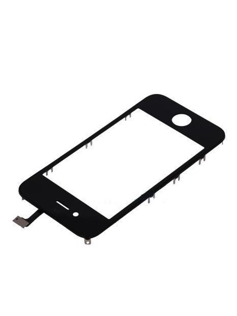iPhone 4S Cristal + Digitalizador Negro + Marco