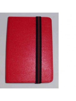 Funda Tablet Univ. 7" liso Rojo Velcro Restraint System