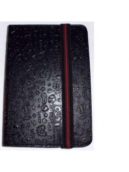 Funda Tablet Univ. 6" diseño Negro Velcro Restraint System