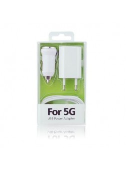 Cargador iPhone 5 5C 5S Todo en 1 (COMP.IOS 7) Blanco