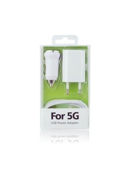 Cargador iPhone 5 5C 5S Todo en 1 (COMP.IOS 7) Blanco