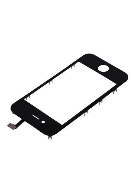 iPhone 4 Cristal + Digitalizador negro + Marco