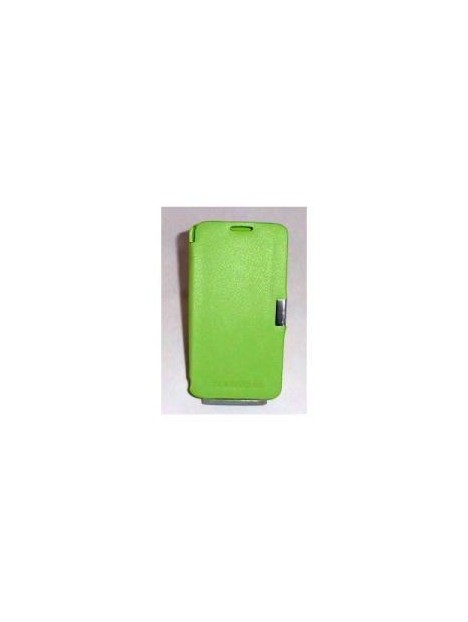 BQ Aquaris 5 Flip cover con iman carcasa verde