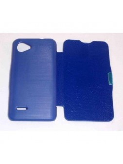 BQ Aquaris 5 Flip cover con iman carcasa Azul Oscuro
