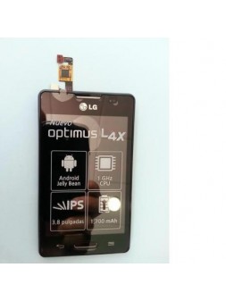 LG Optimus L4 2 II E440 LCD + Táctil+ marco negro premium