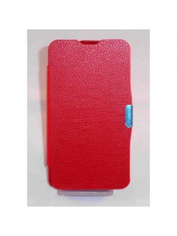 BQ Aquaris 3.5" Flip cover con iman carcasa rojo