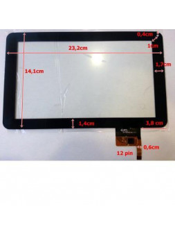 Pantalla táctil repuesto tablet china 9" Modelo 9
