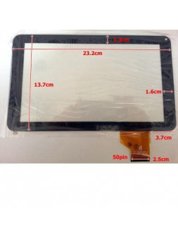 Pantalla táctil repuesto tablet china 9" Modelo 12